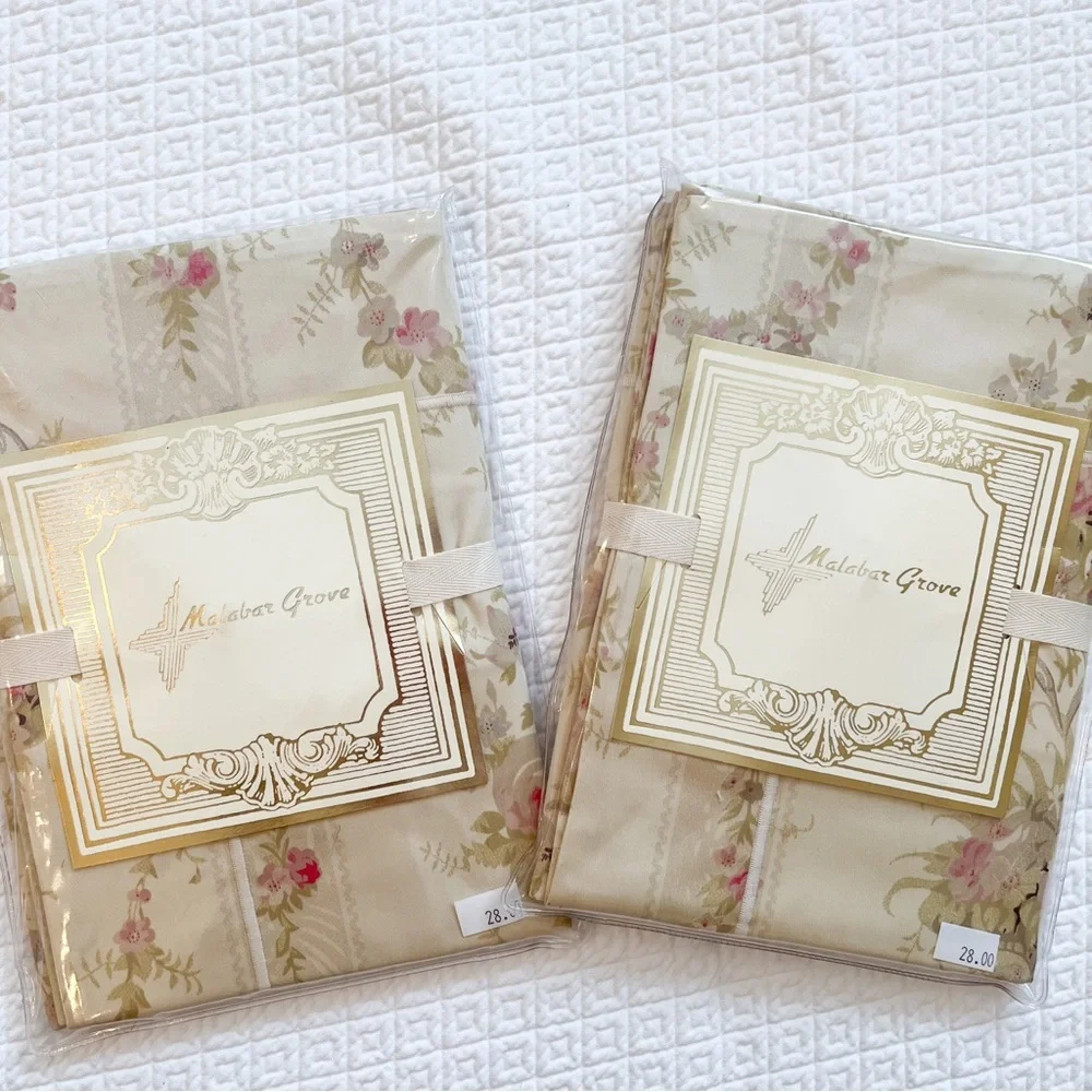 NWT Malabar Grove Floral Petite Rose Full Queen Duvet and Pillow Shams